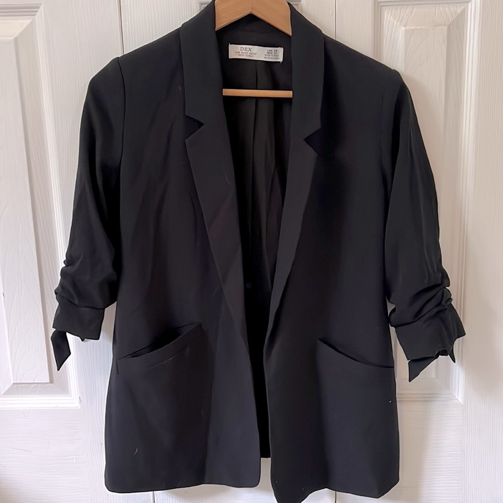 Dex black blazer size XS quarter sleeve